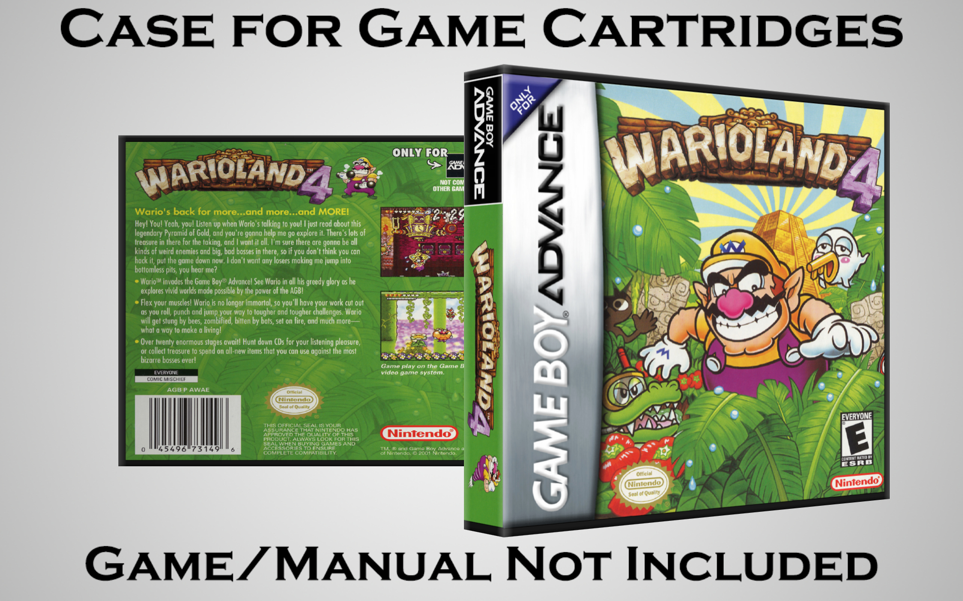 Protective Display Case for Game Boy Advance Cartridges - NO GAME/MANUAL - Picture 232 of 249