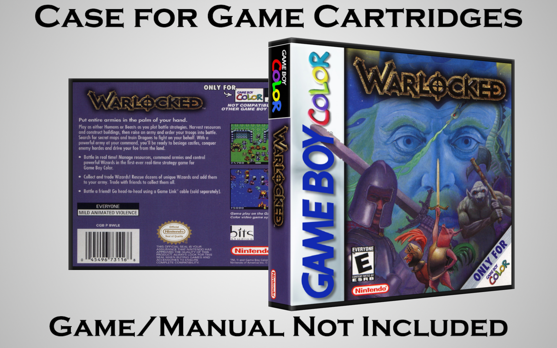 Protective Display Case for Game Boy/Gameboy Color Cartridges - NO GAME/MANUAL - Picture 238 of 249