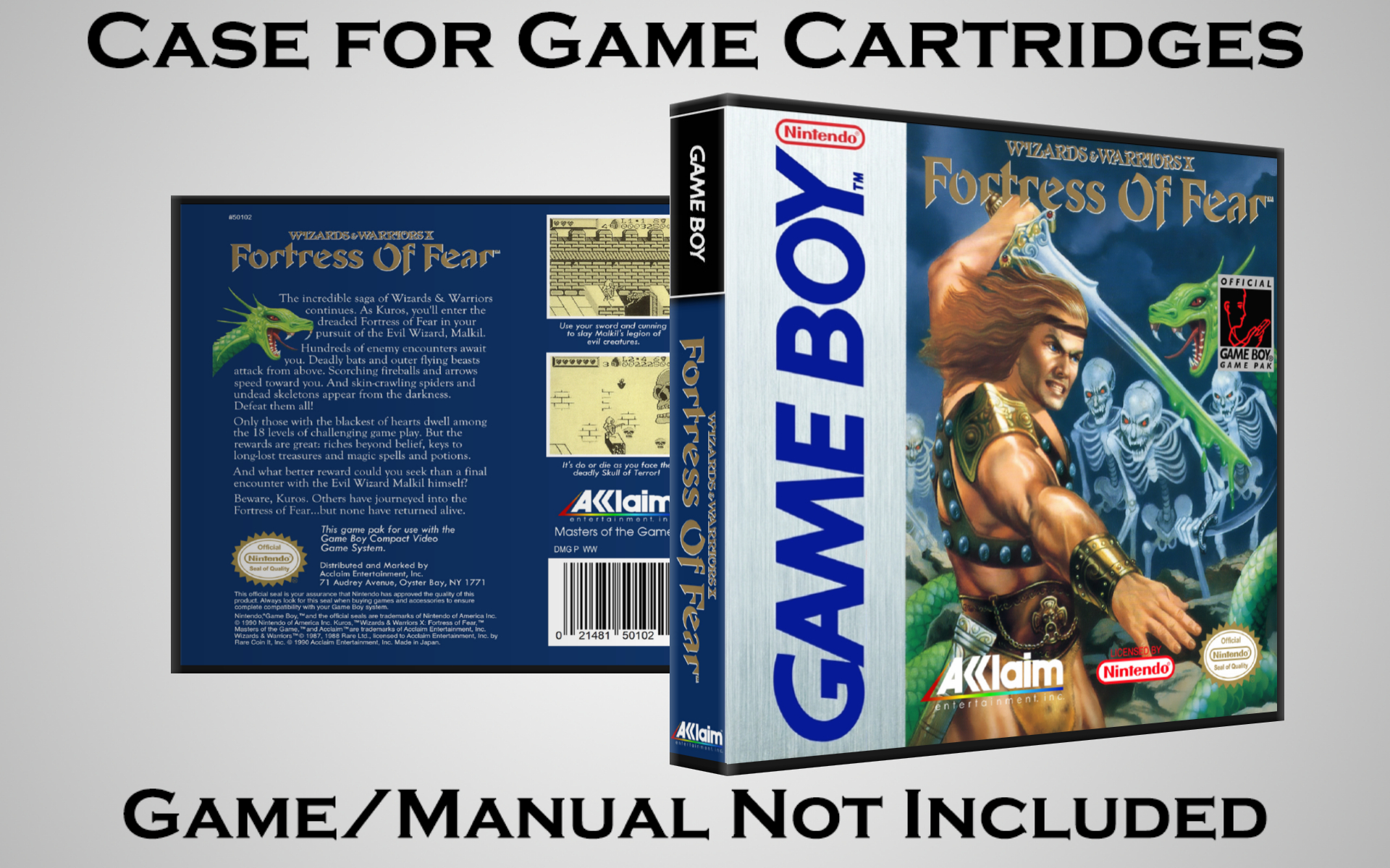 Protective Display Case for Game Boy/Gameboy Color Cartridges - NO GAME/MANUAL - Picture 241 of 249