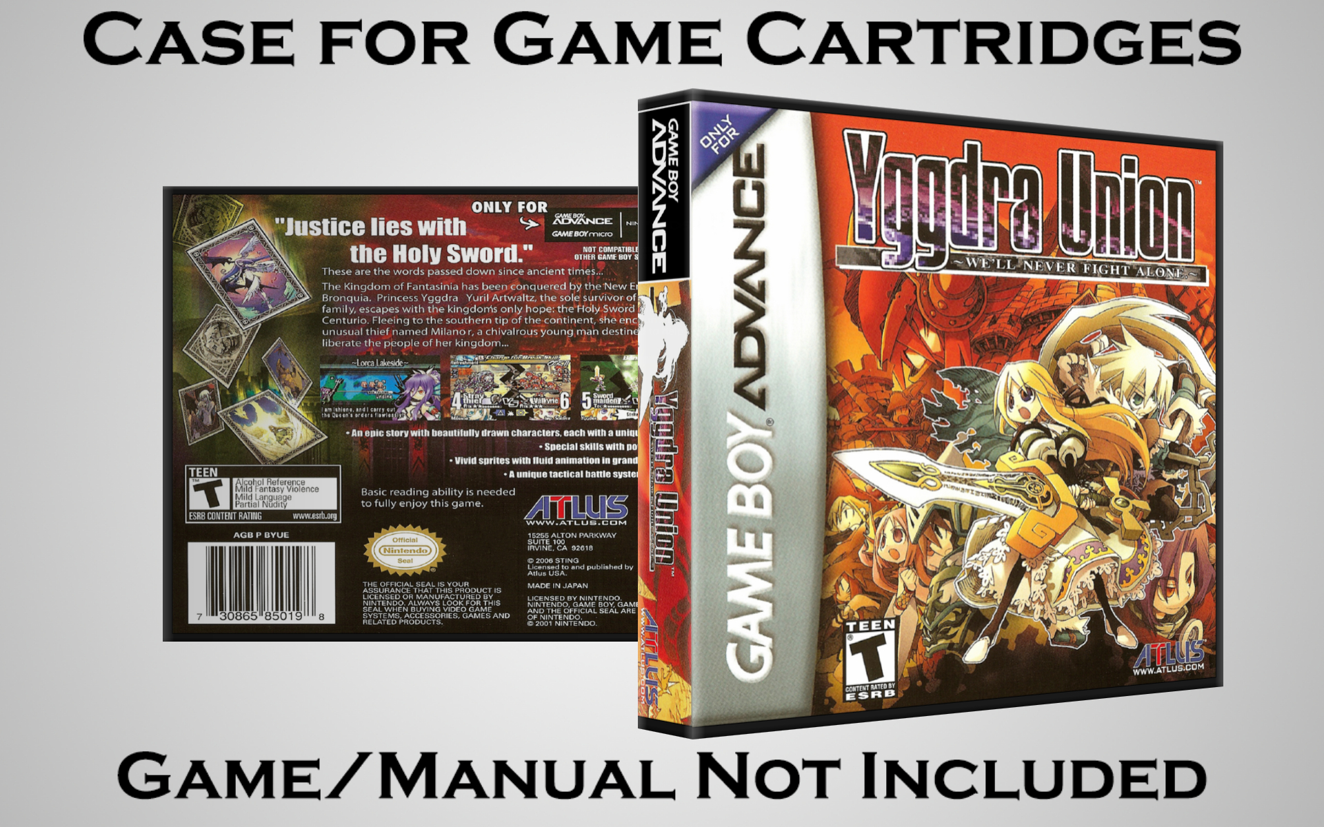 Protective Display Case for Game Boy Advance Cartridges - NO GAME/MANUAL - Picture 235 of 249