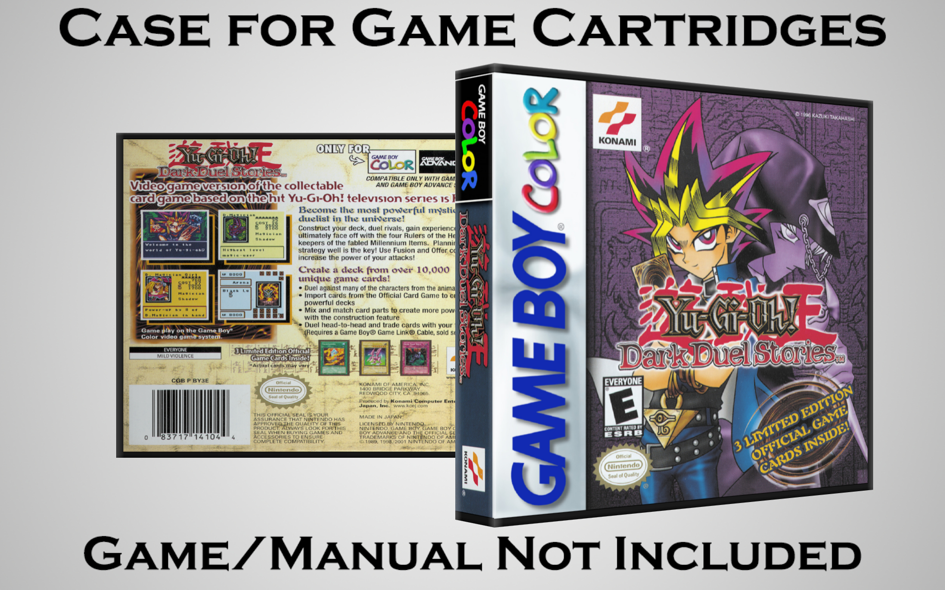 Protective Display Case for Game Boy/Gameboy Color Cartridges - NO GAME/MANUAL - Picture 249 of 249