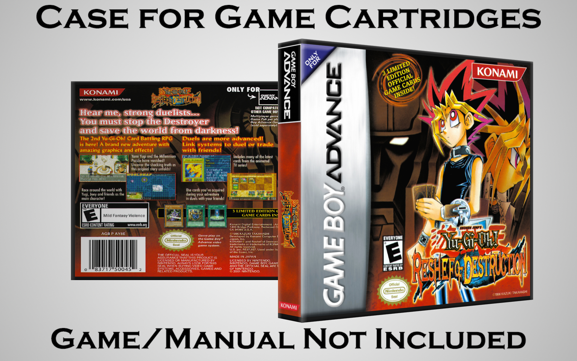 Protective Display Case for Game Boy Advance Cartridges - NO GAME/MANUAL - Picture 239 of 249