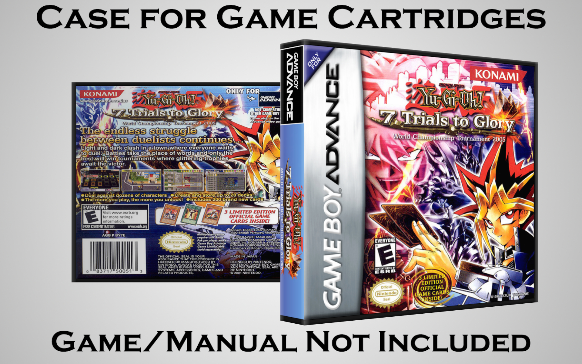 Protective Display Case for Game Boy Advance Cartridges - NO GAME/MANUAL - Picture 237 of 249