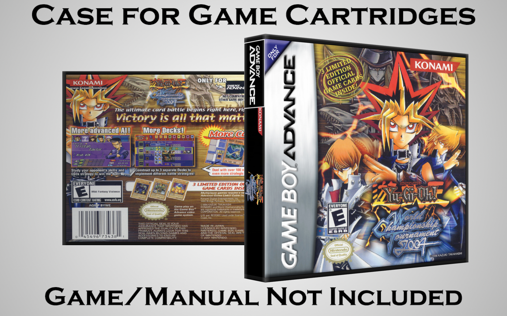 Protective Display Case for Game Boy Advance Cartridges - NO GAME/MANUAL - Picture 243 of 249
