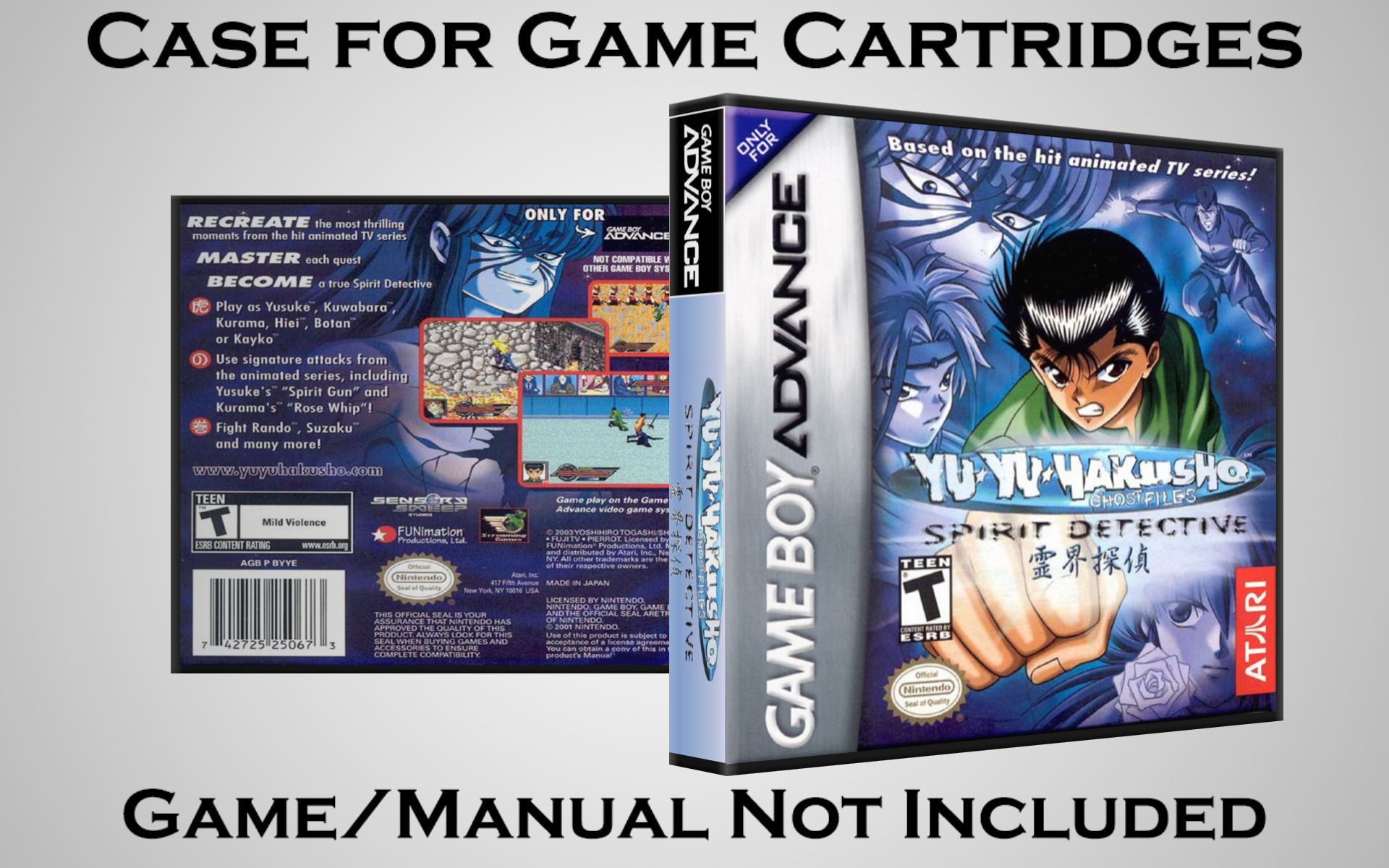 Protective Display Case for Game Boy Advance Cartridges - NO GAME/MANUAL - Picture 246 of 249