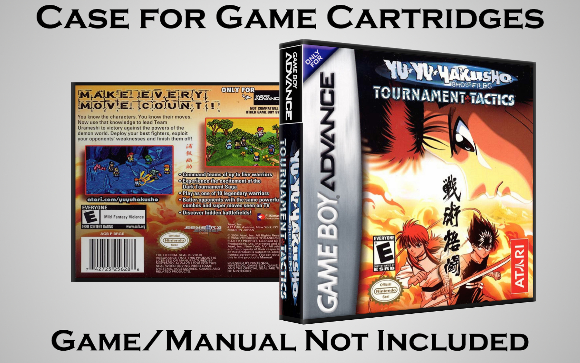 Protective Display Case for Game Boy Advance Cartridges - NO GAME/MANUAL - Picture 247 of 249