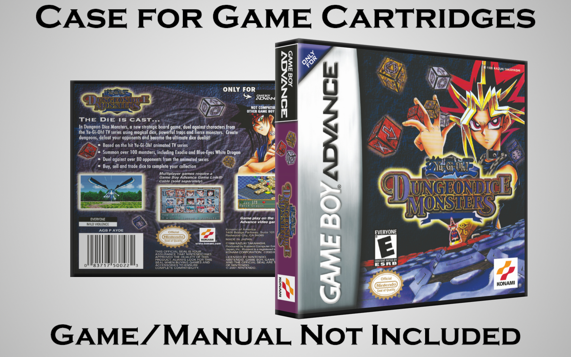 Protective Display Case for Game Boy Advance Cartridges - NO GAME/MANUAL - Picture 238 of 249