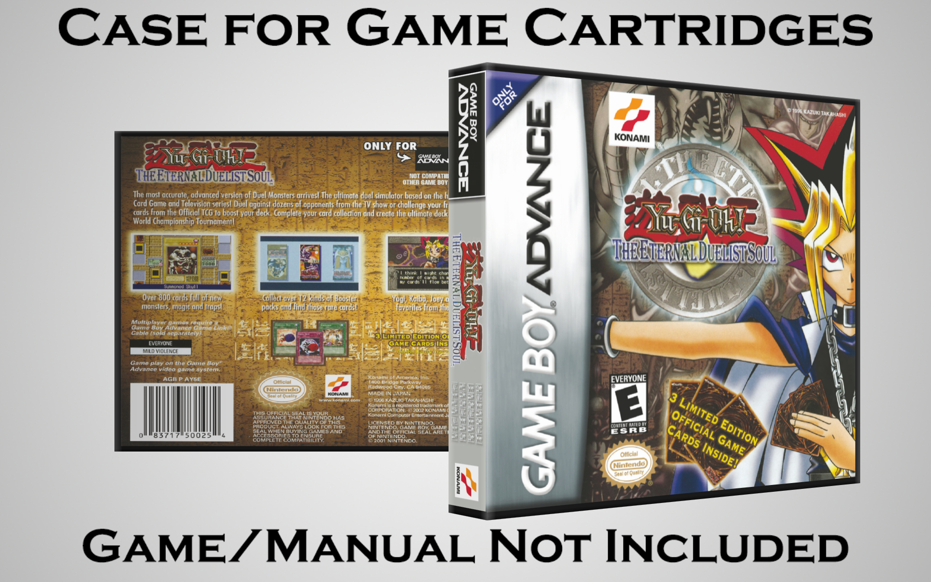 Protective Display Case for Game Boy Advance Cartridges - NO GAME/MANUAL - Picture 240 of 249