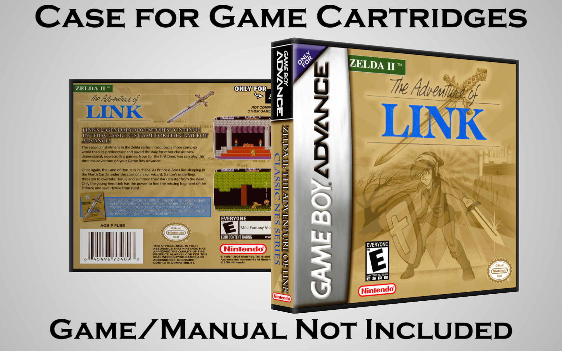 Protective Display Case for Game Boy Advance Cartridges - NO GAME/MANUAL - Picture 248 of 249