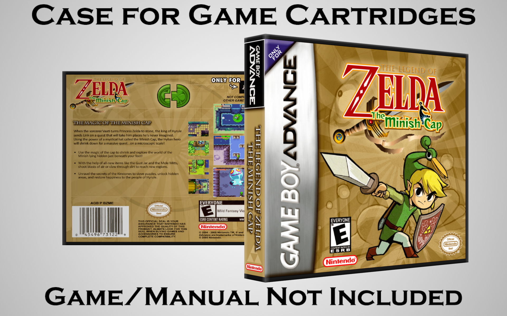Protective Display Case for Game Boy Advance Cartridges - NO GAME/MANUAL - Picture 103 of 249