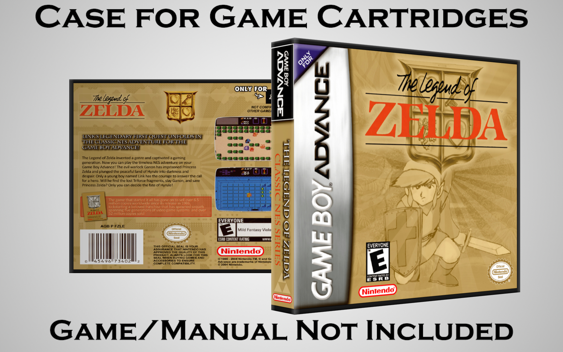 Protective Display Case for Game Boy Advance Cartridges - NO GAME/MANUAL - Picture 101 of 249