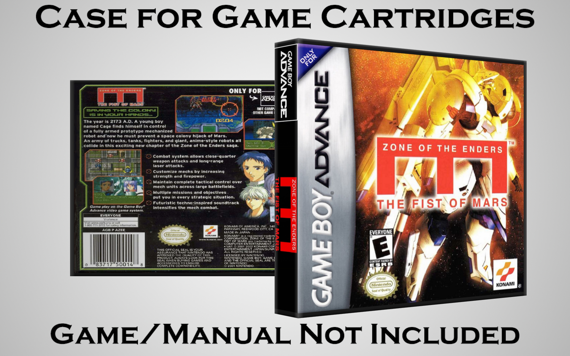 Protective Display Case for Game Boy Advance Cartridges - NO GAME/MANUAL - Picture 249 of 249