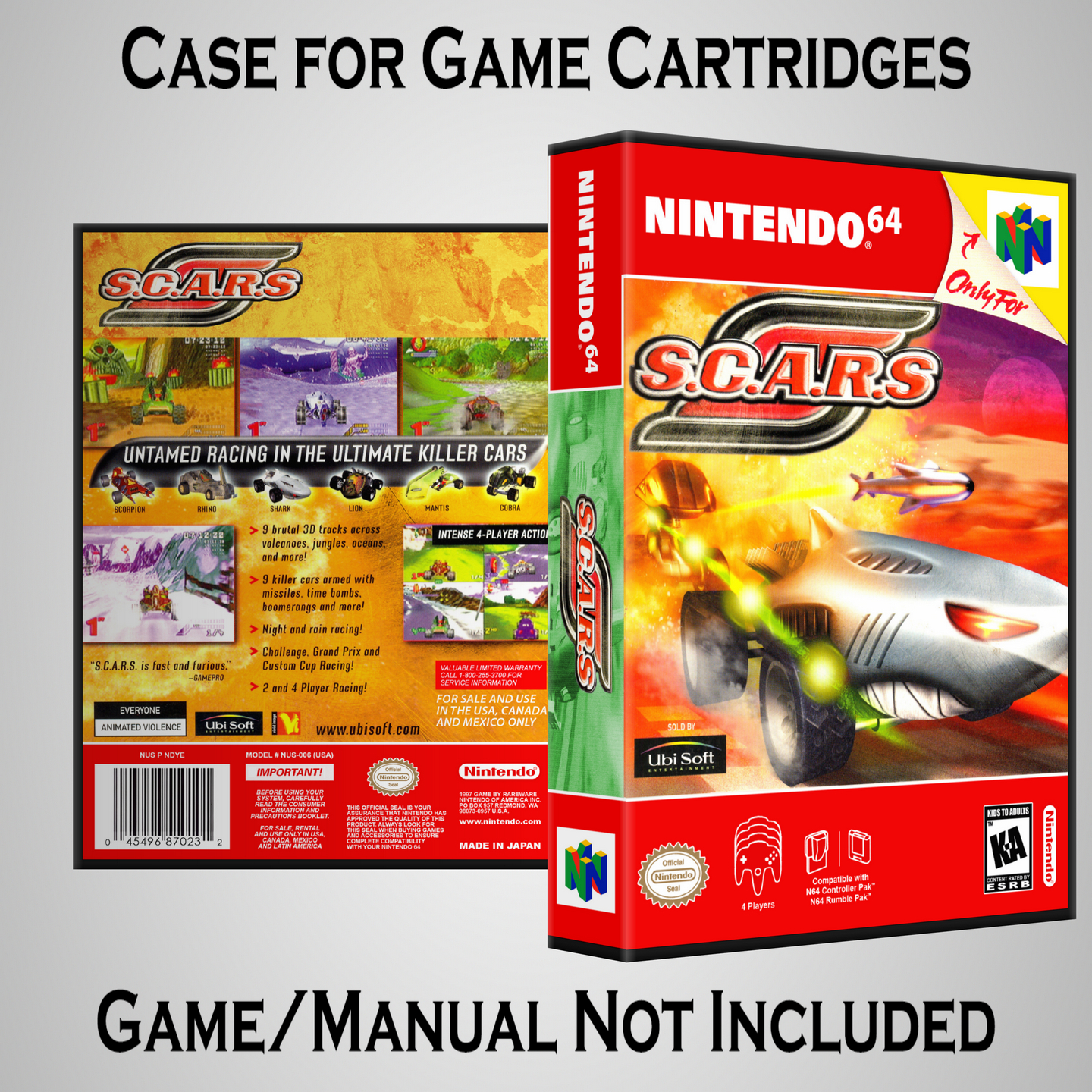 [N-Z] Protective Display Case for Nintendo 64 N64 Games - NO GAME ...