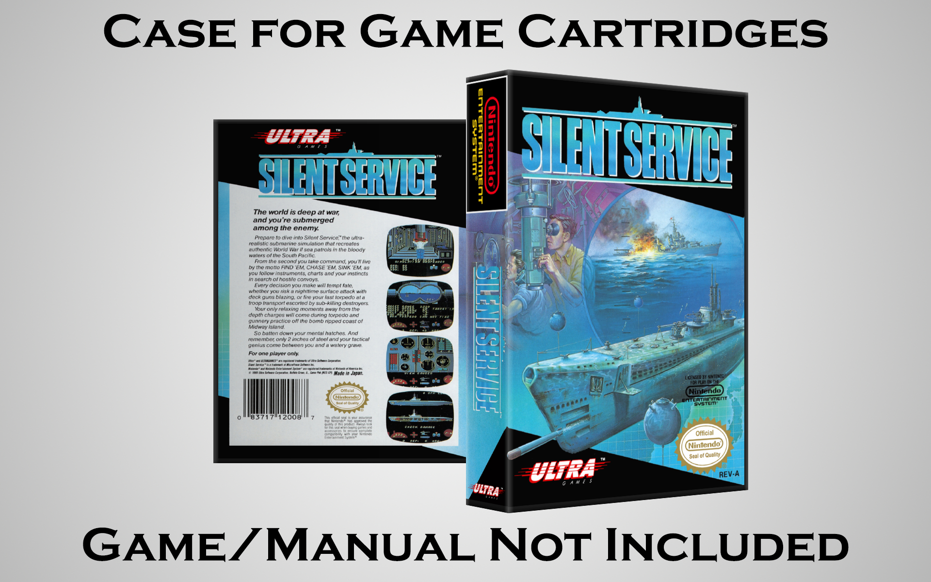 [S-Z] Protective Display Case for Nintendo NES Cartridges - NO GAME ...
