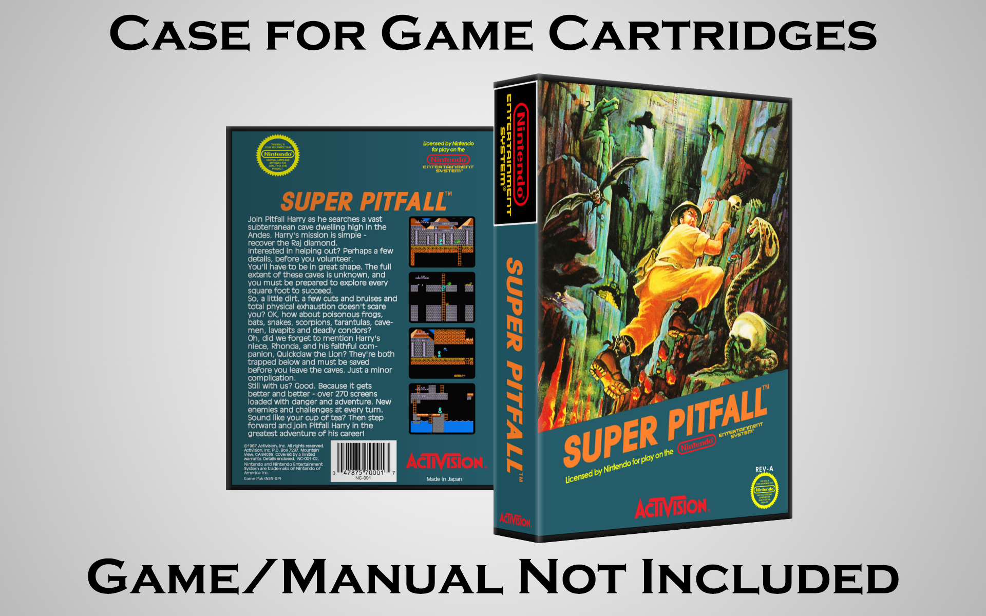 [S-Z] Protective Display Case for Nintendo NES Cartridges - NO GAME ...