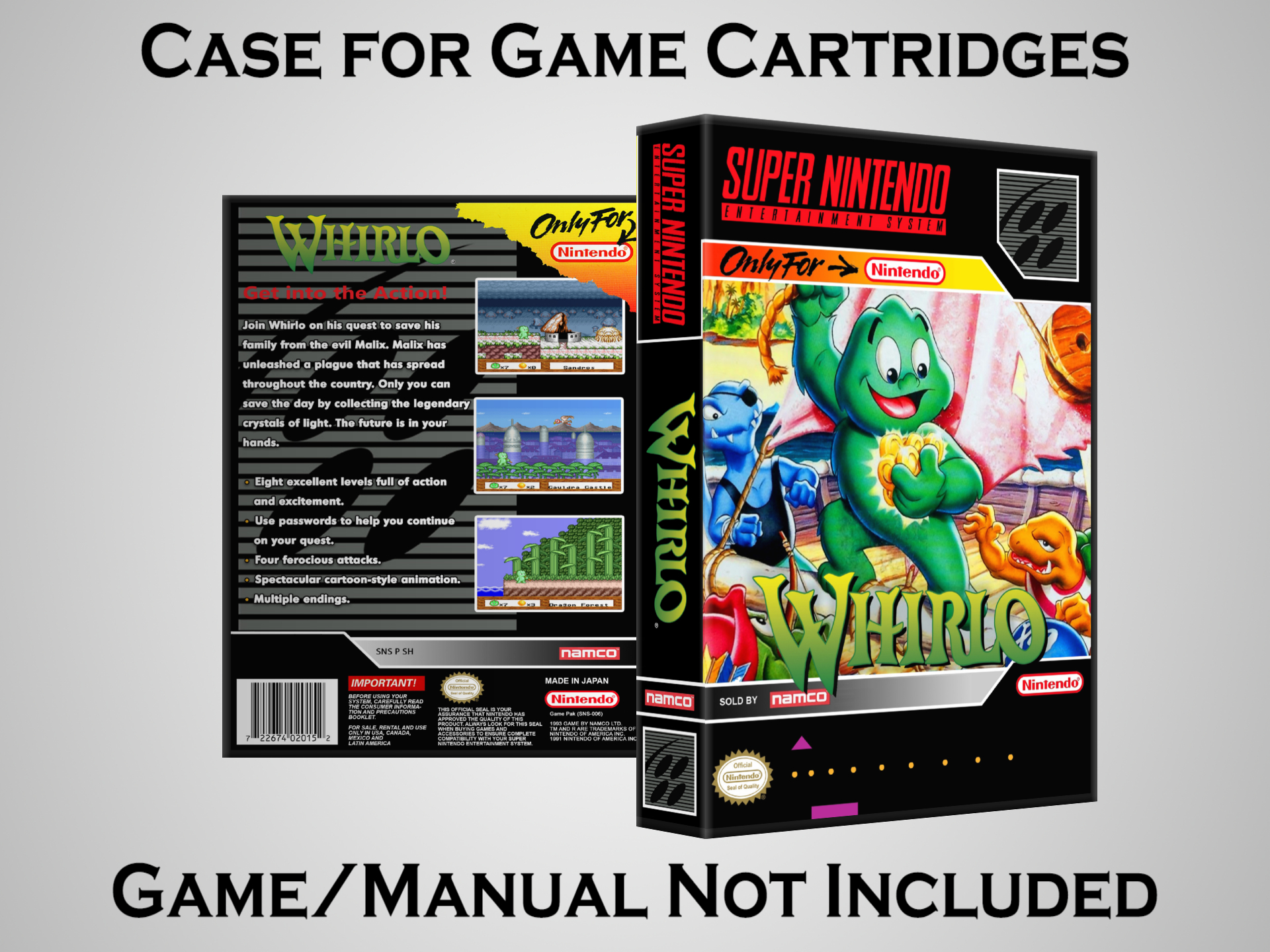[T-Z] Protective Display Case for Super Nintendo SNES Games - NO GAME ...