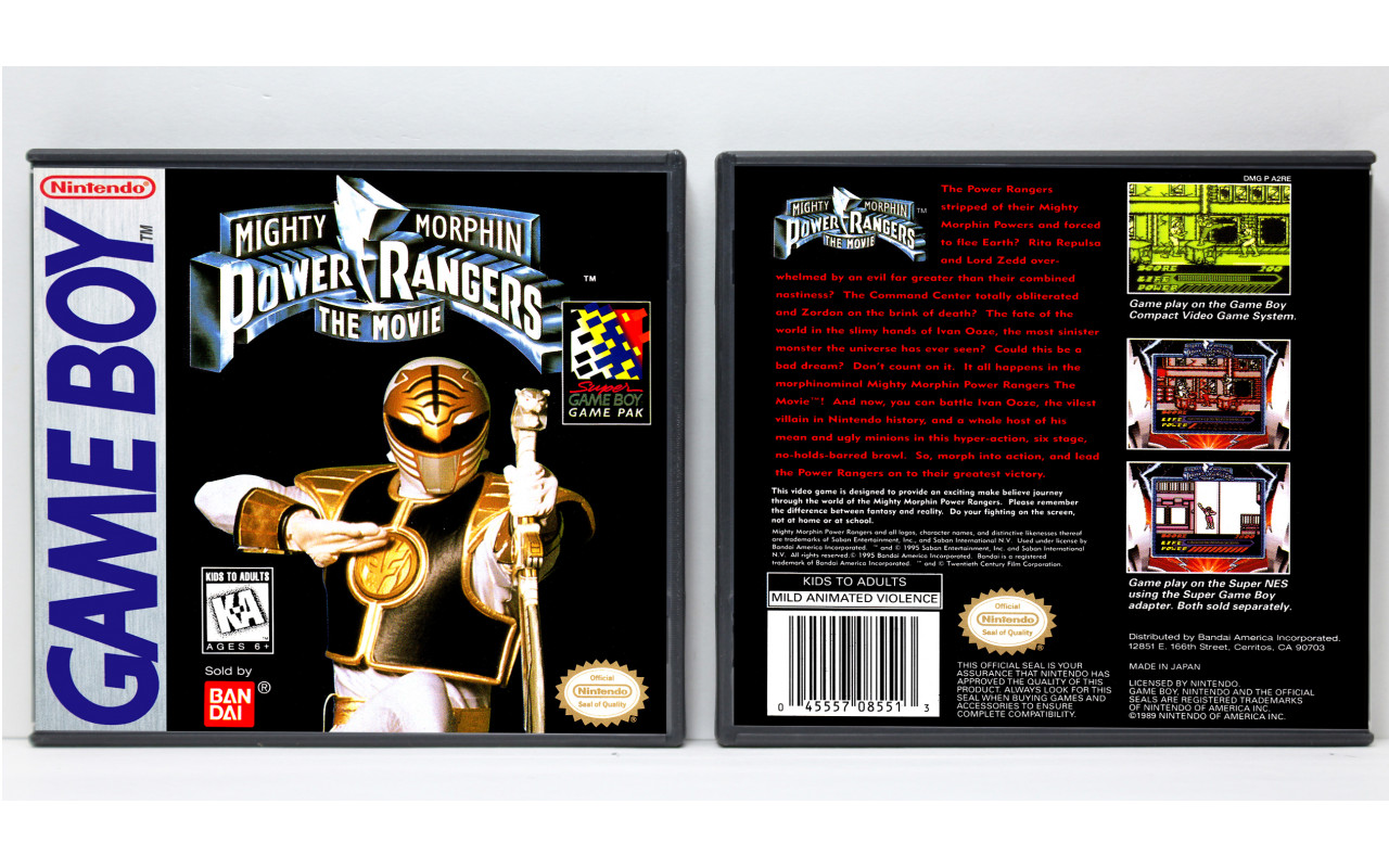 Gaming Relics - Mighty Morphin Power Rangers: The Movie