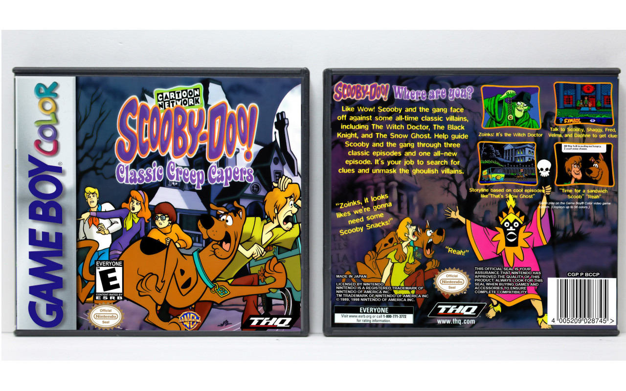 Scooby-doo: Classic Creep Capers Game Boy Color Games Scooby-Doo