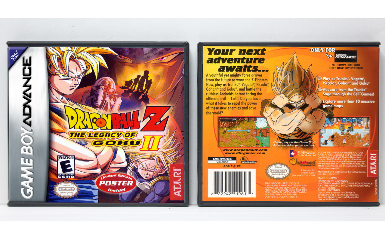 Nintendo Game Boy Advance Dragon Ball Z The Legacy of Goku I & II