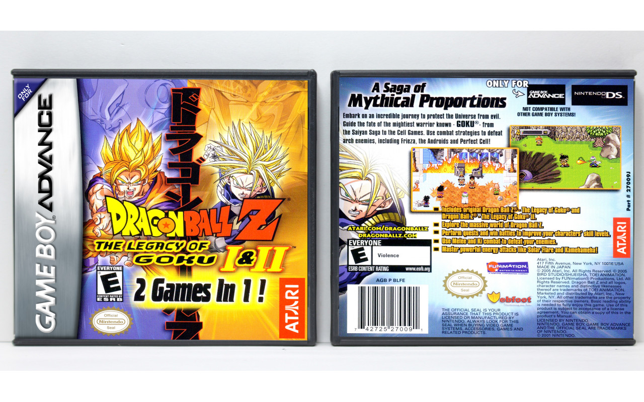 Dragonball Z Legacy Of Goku II Nintendo Gameboy Advance Game