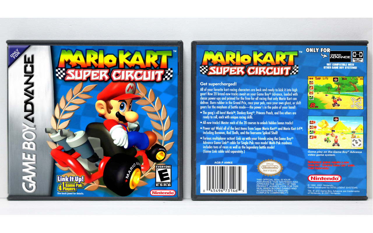 Mario Kart Super Circuit - Nintendo Game Boy Advance Gba