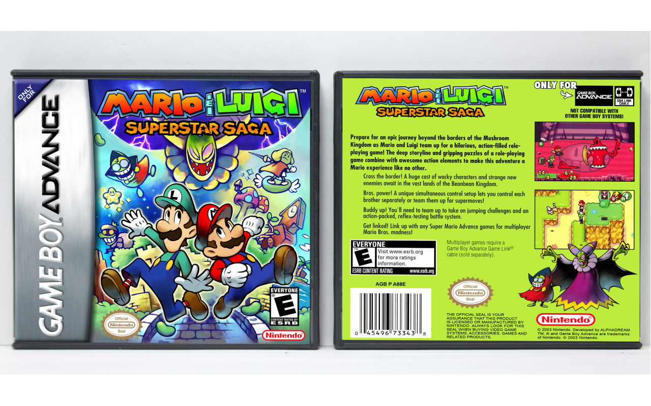 Complete Mario & Luigi Superstar Saga Player's Choice - GameBoy Advance