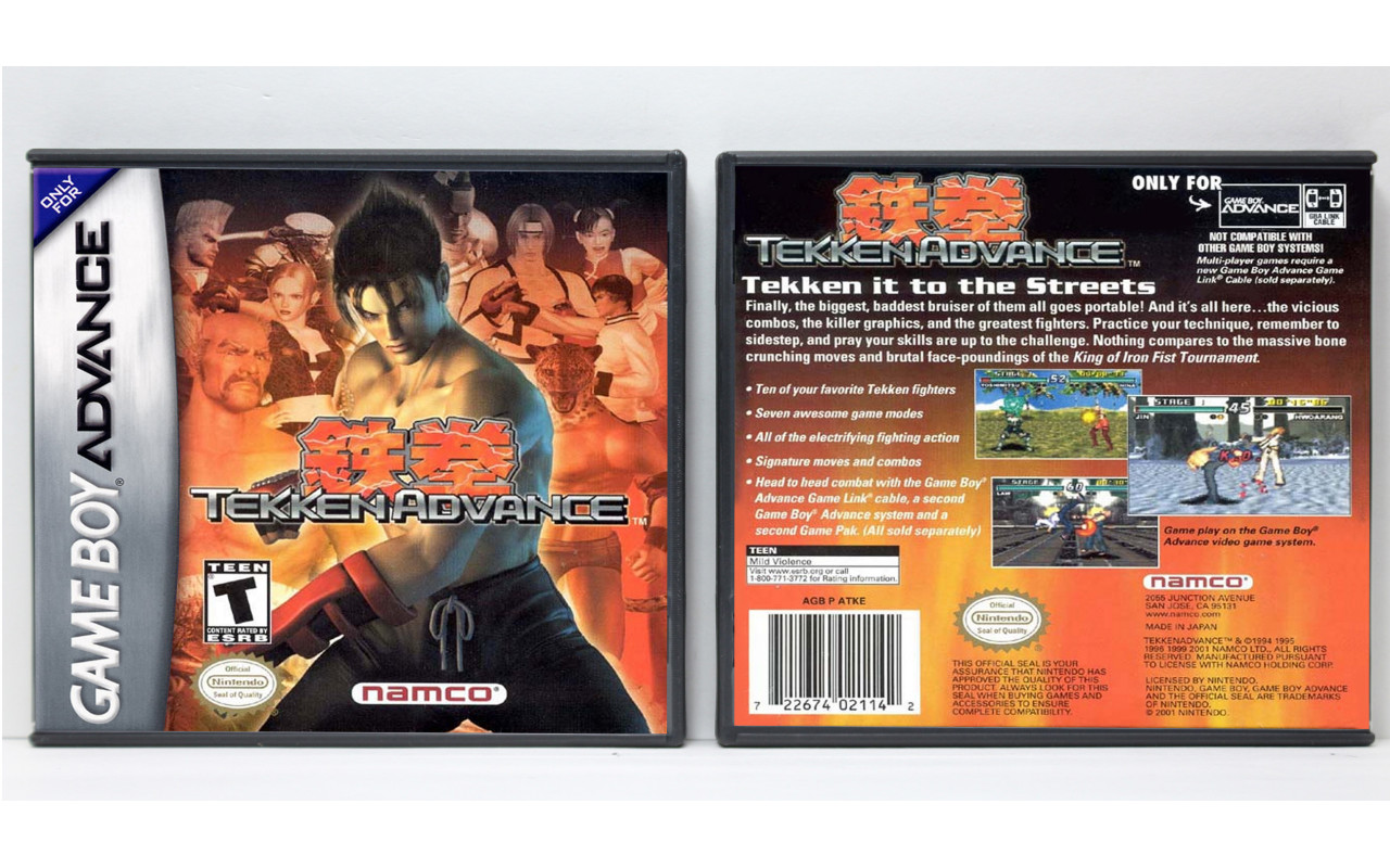 Jeu Game Boy Advance : Tekken Advance (2002) - Cartouche Fonctionnelle - État Très Bon