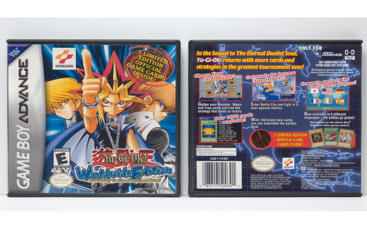 Gaming Relics - Game Boy Advance - Yu-Gi-Oh! Worldwide Edition: Stairway to  the Destined Duel