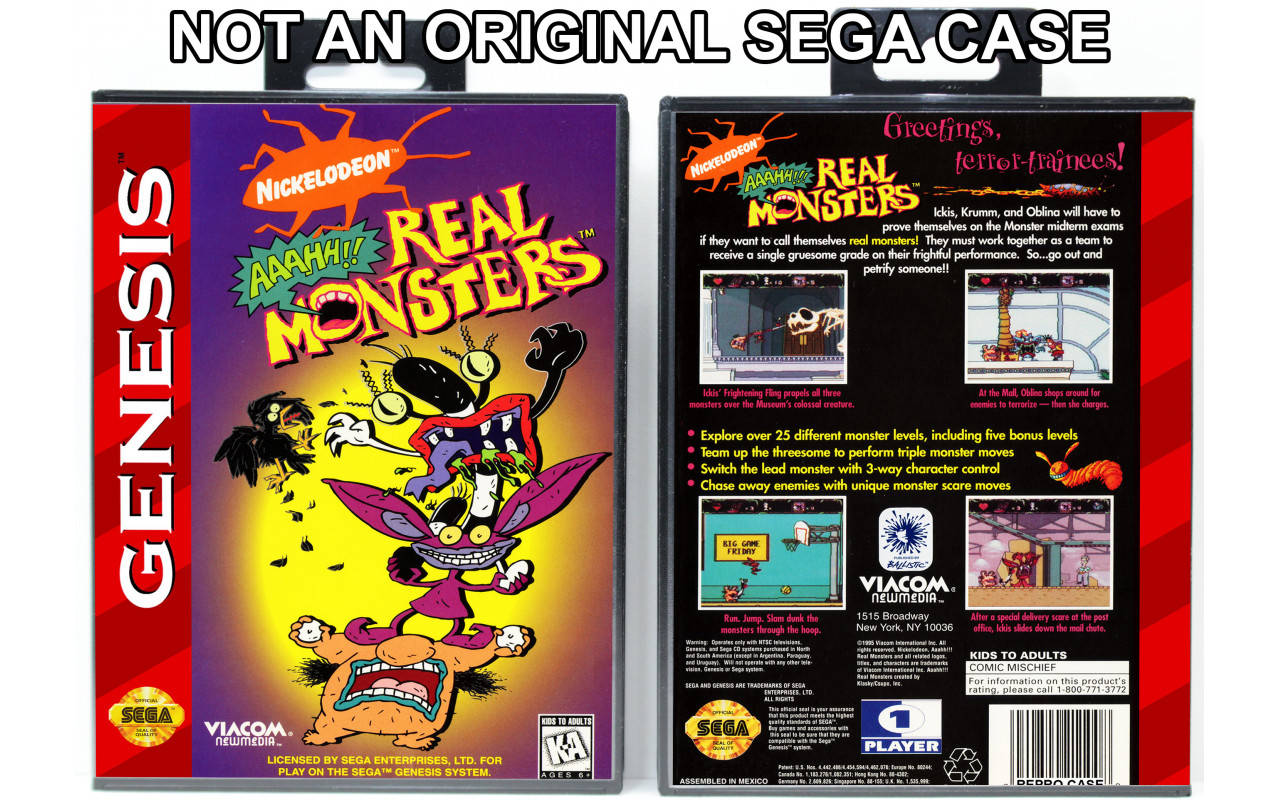 Gaming Relics - Sega Genesis - Aaahh!! Real Monsters