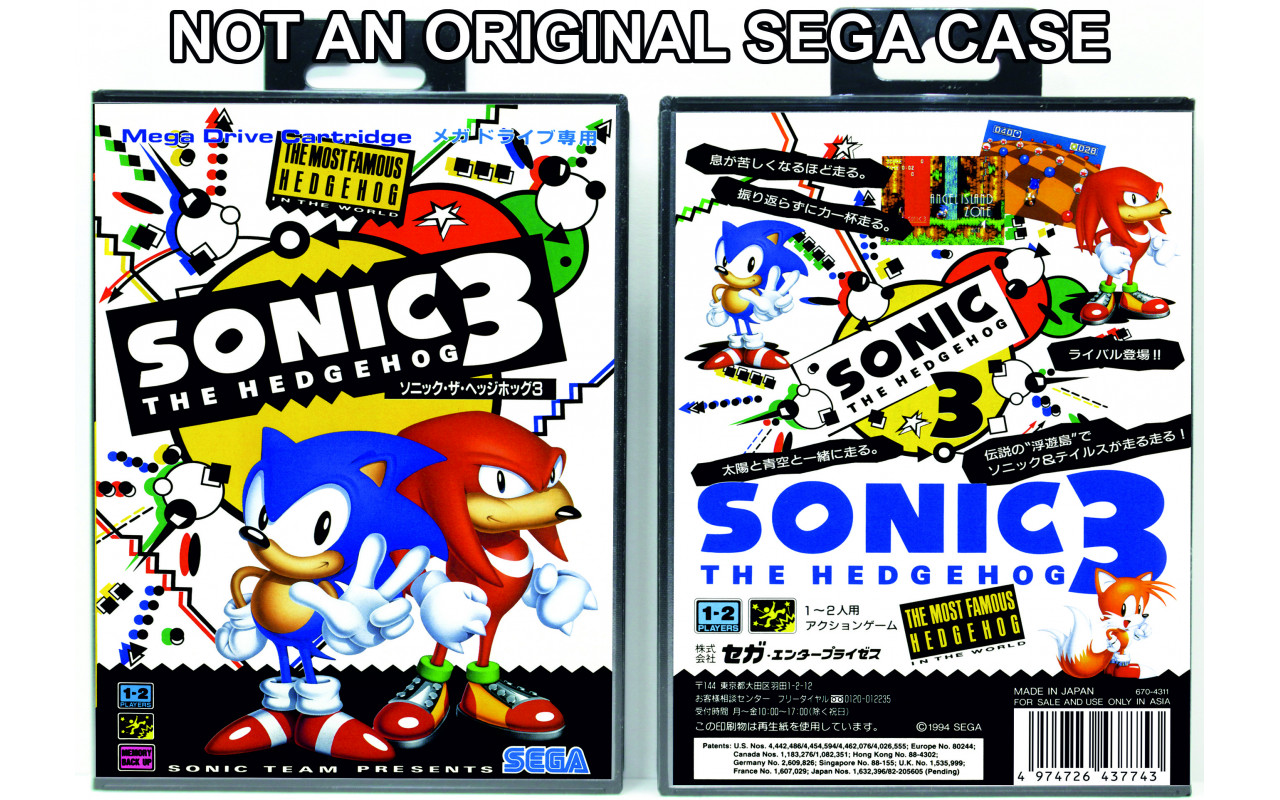 Sonic The Hedgehog 3 Genesis Sega Megadrive with Manual Japanese