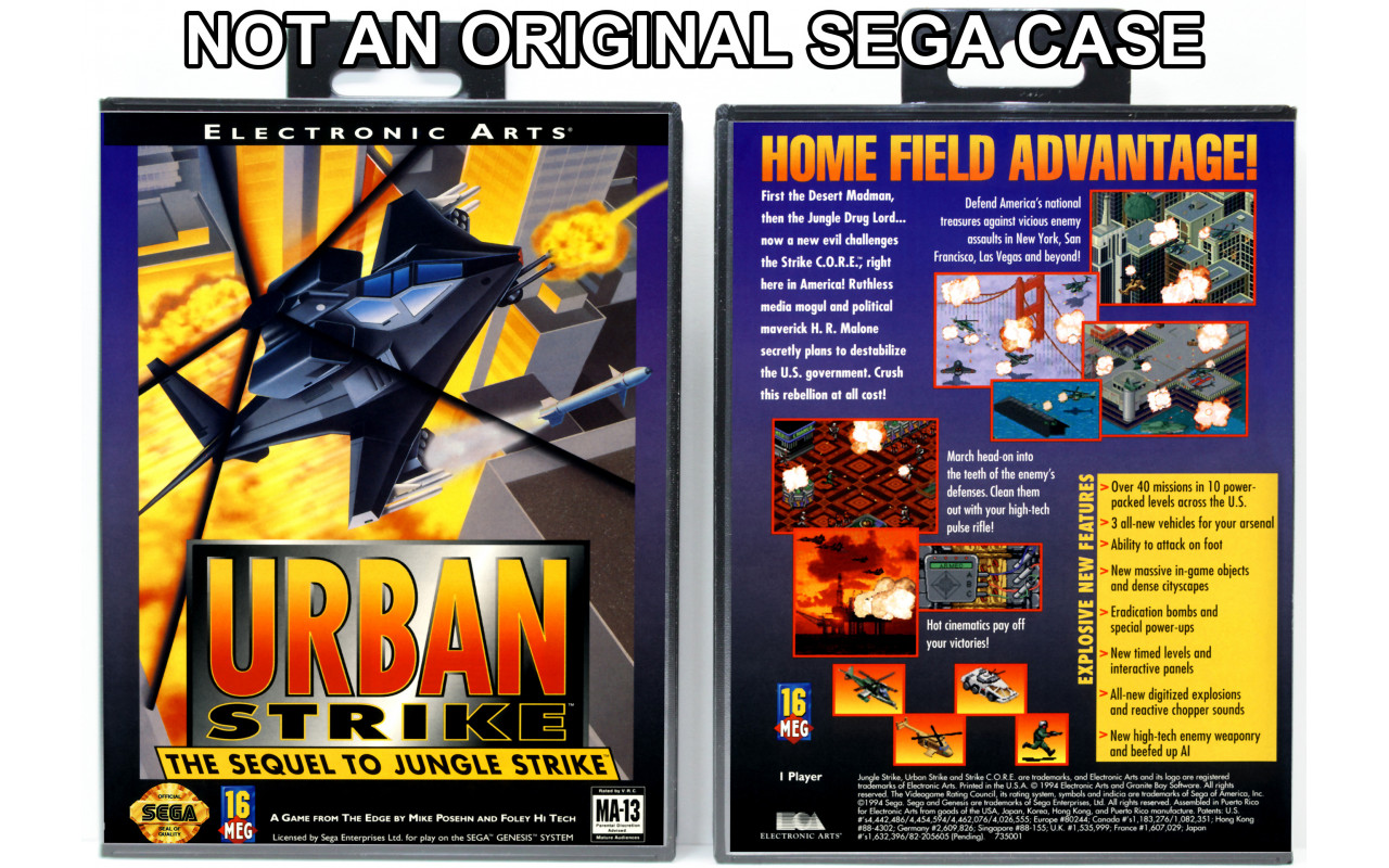 Urban Strike Sur Sega Megadrive – PAL – Très Bon état
