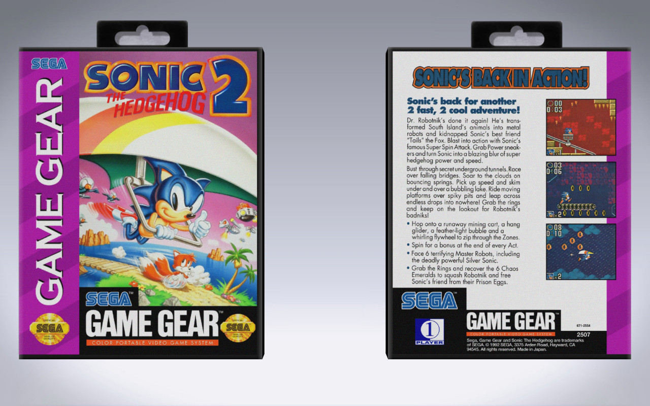 Gaming Relics - Sega - Game Gear - Sonic the Hedgehog 2