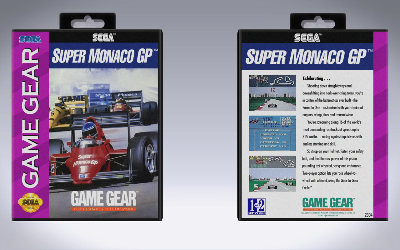SUPER MONACO GP Sega GameGear Version JAP
