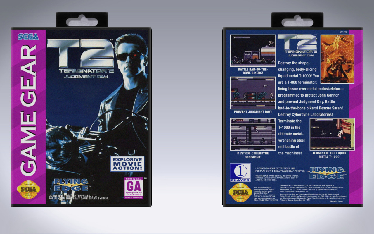 Gaming Relics - Sega - Game Gear - Terminator 2: Judgment Day 