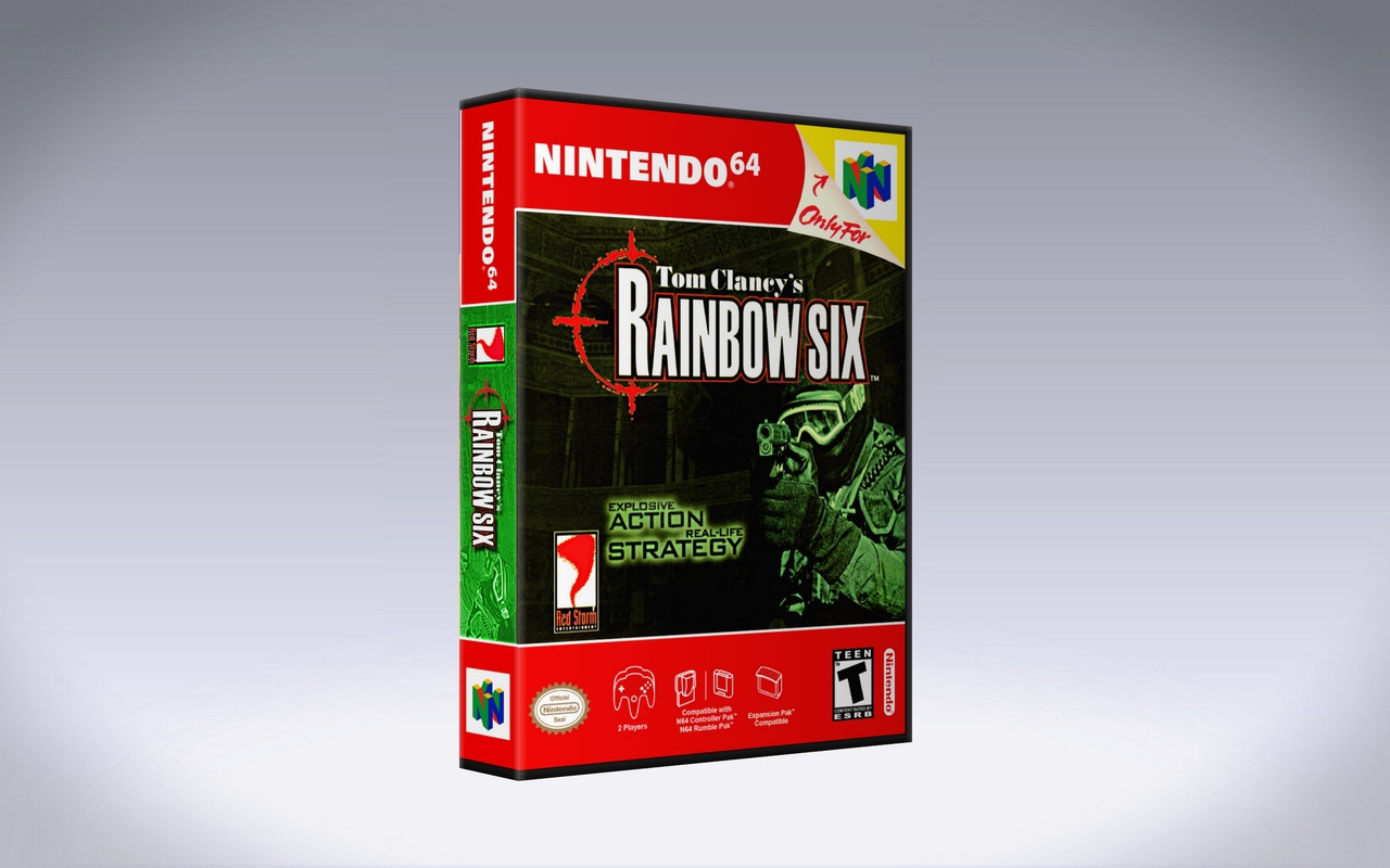 Gaming Relics - Nintendo 64 - Vertical Style - Tom Clancy's Rainbow Six