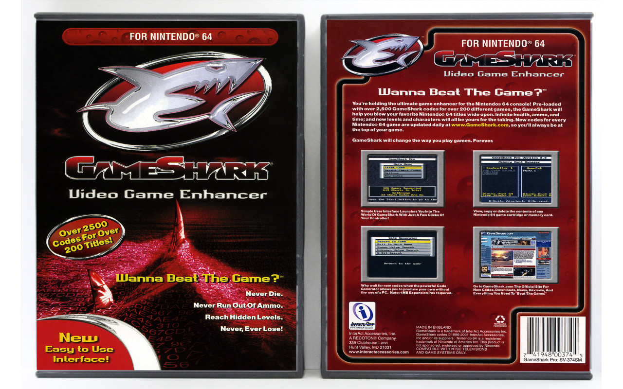 GameShark Video Game Enhancer