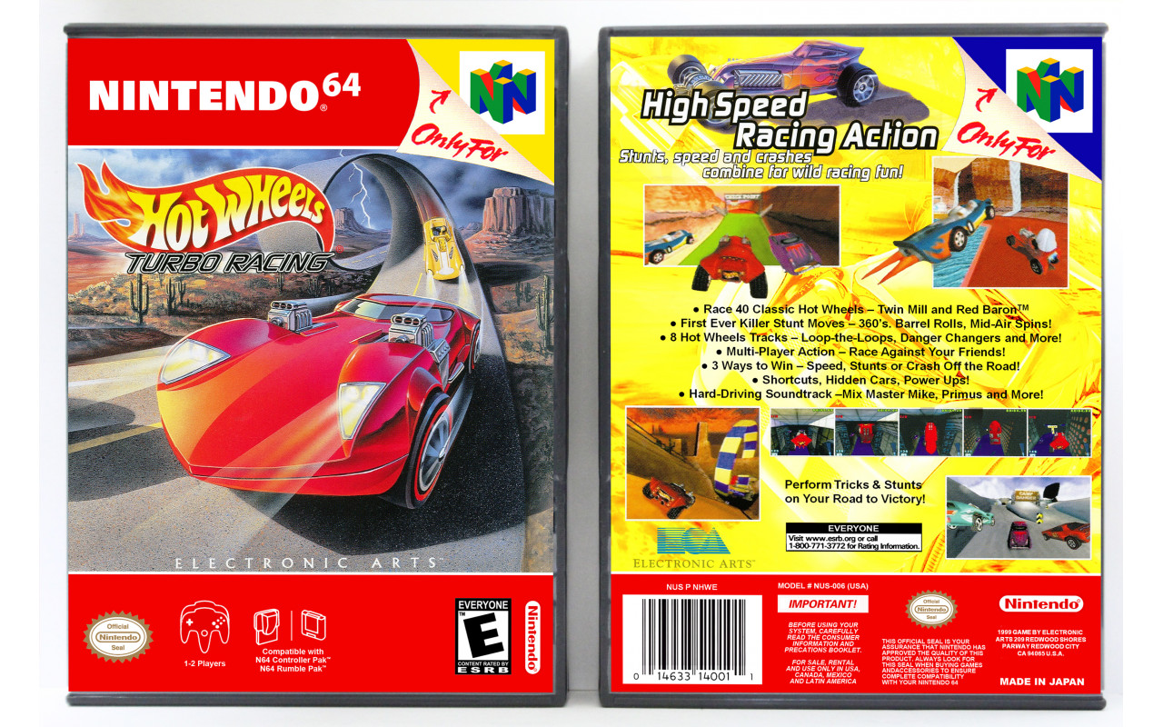 Gaming Relics - Nintendo 64 - Vertical Style - Hot Wheels Turbo Racing