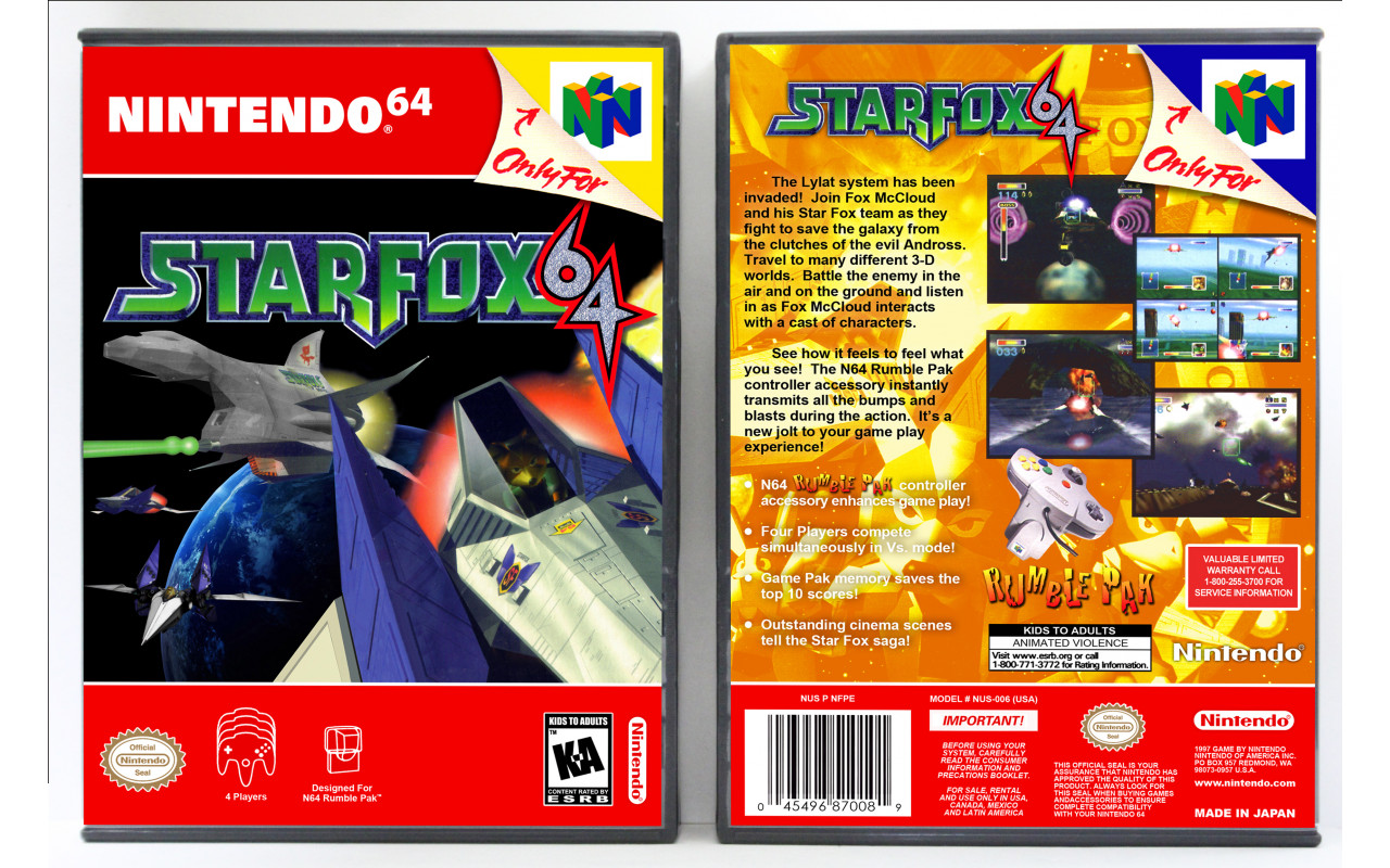 Nintendo Star Fox 64 Games