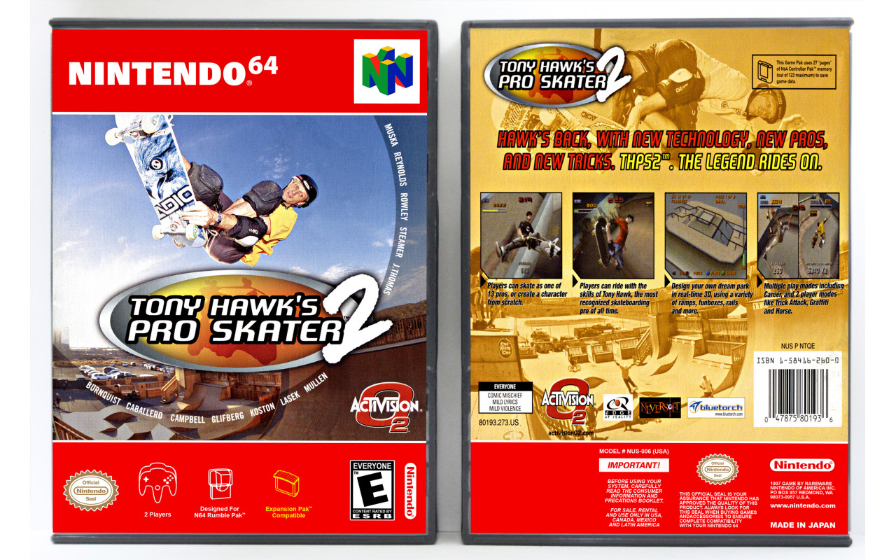 Tony Hawk's Pro Skater 2 (Nintendo 64) · RetroAchievements