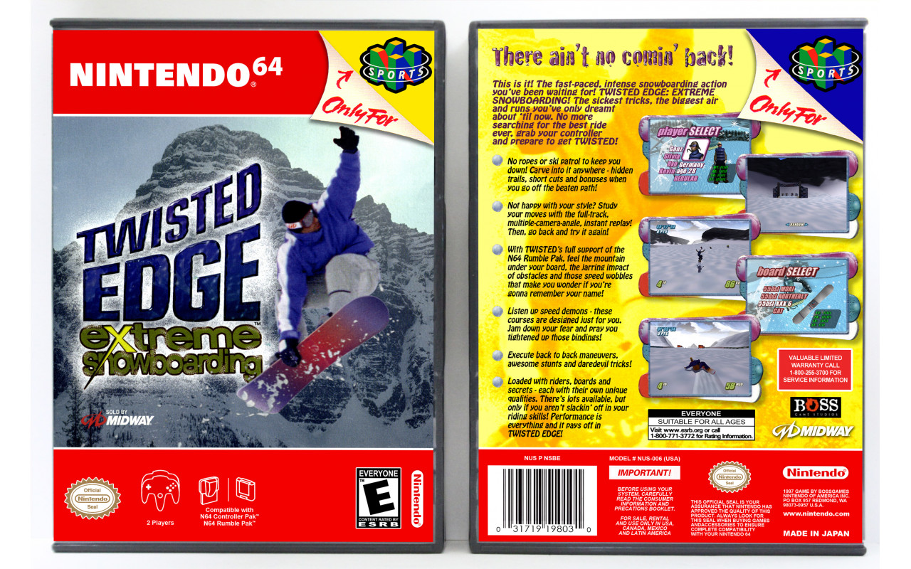 Gaming Relics - Nintendo 64 - Vertical Style - Twisted Edge Extreme ...