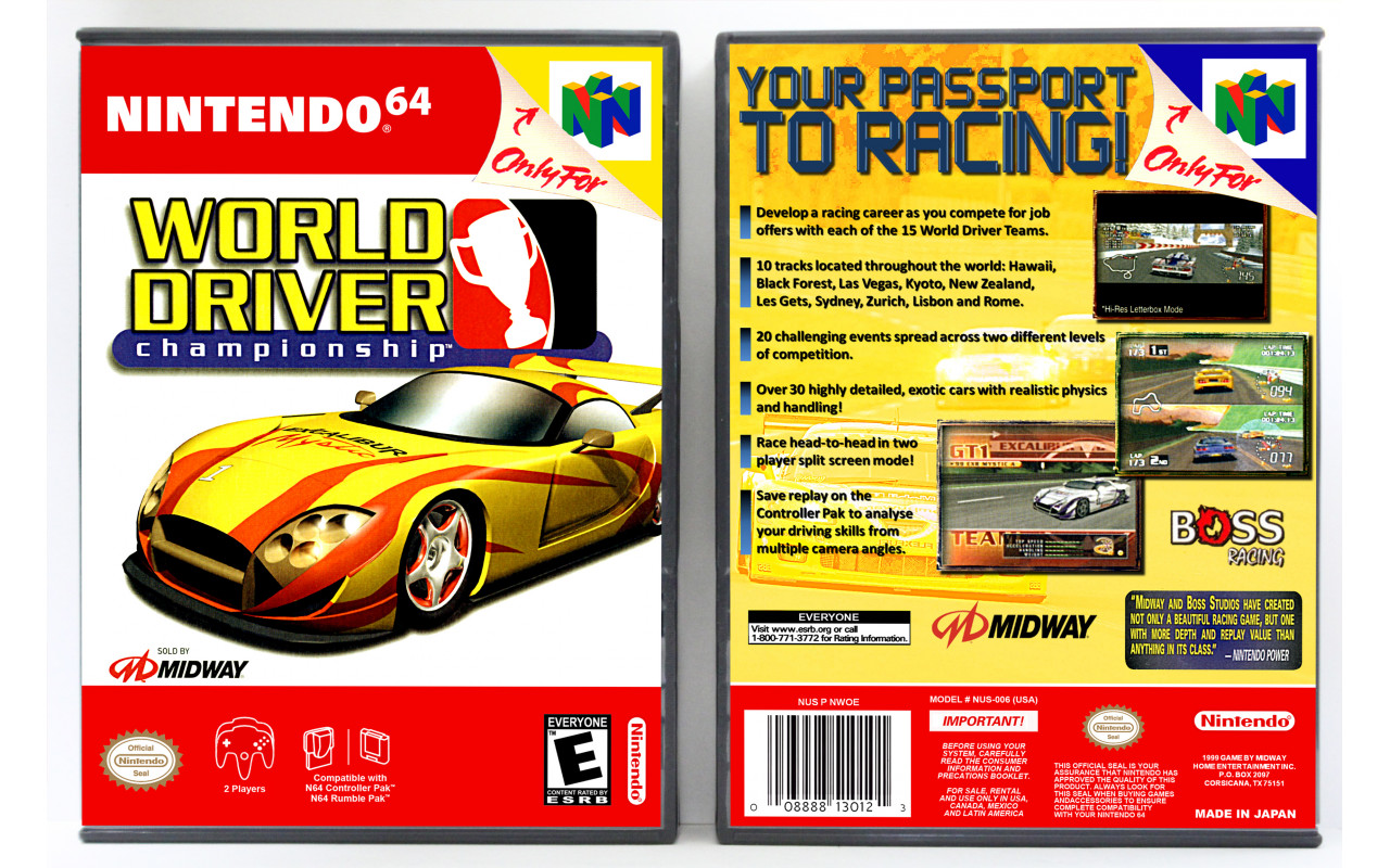 Gaming Relics - Nintendo 64 - World Driver Championship