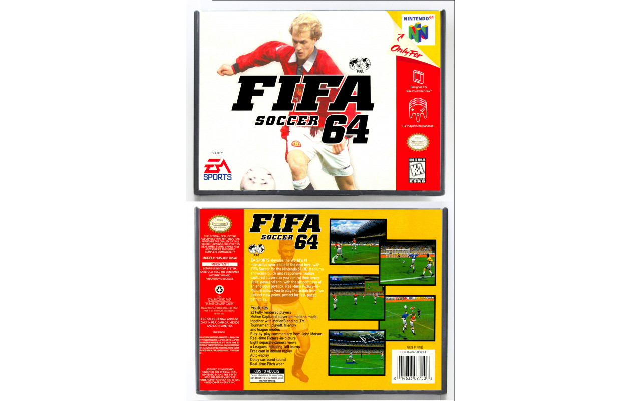 Gaming Relics - Nintendo 64 - Retail Style - FIFA Soccer 64