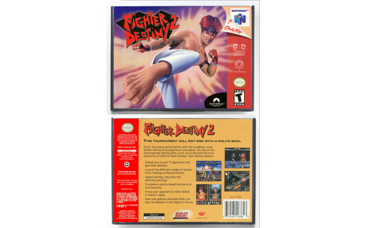 Gaming Relics - Nintendo 64 - Retail Style - Fighter Destiny 2