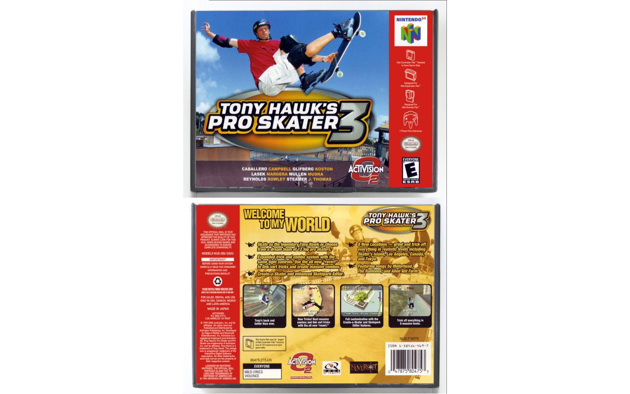 Tony Hawk's Pro Skater 3 - Nintendo 64, Nintendo 64