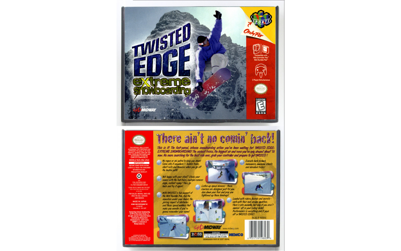 Gaming Relics - Twisted Edge Extreme Snowboarding