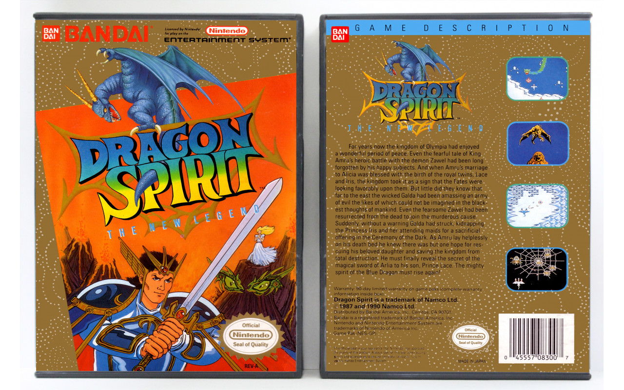 Gaming Relics - Nintendo NES - Dragon Spirit: The New Legend