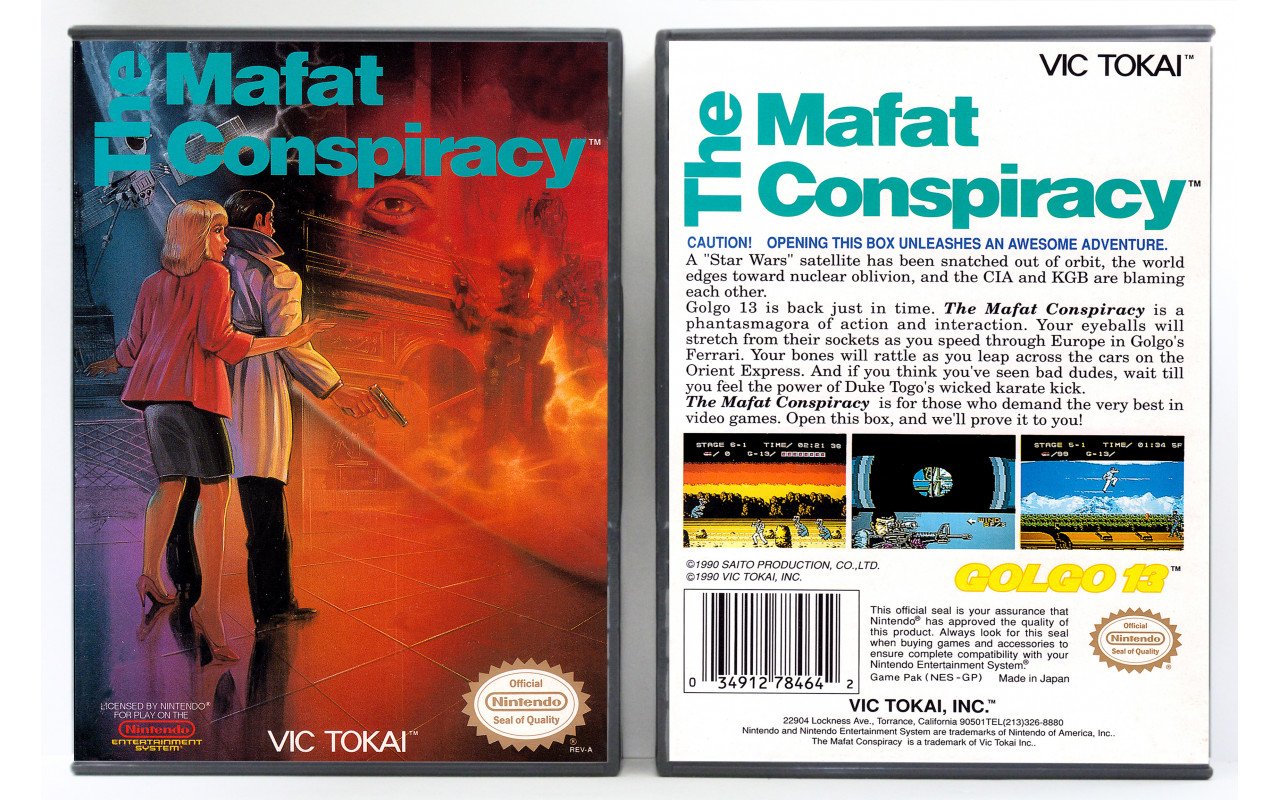 Gaming Relics - Nintendo NES - Mafat Conspiracy, The