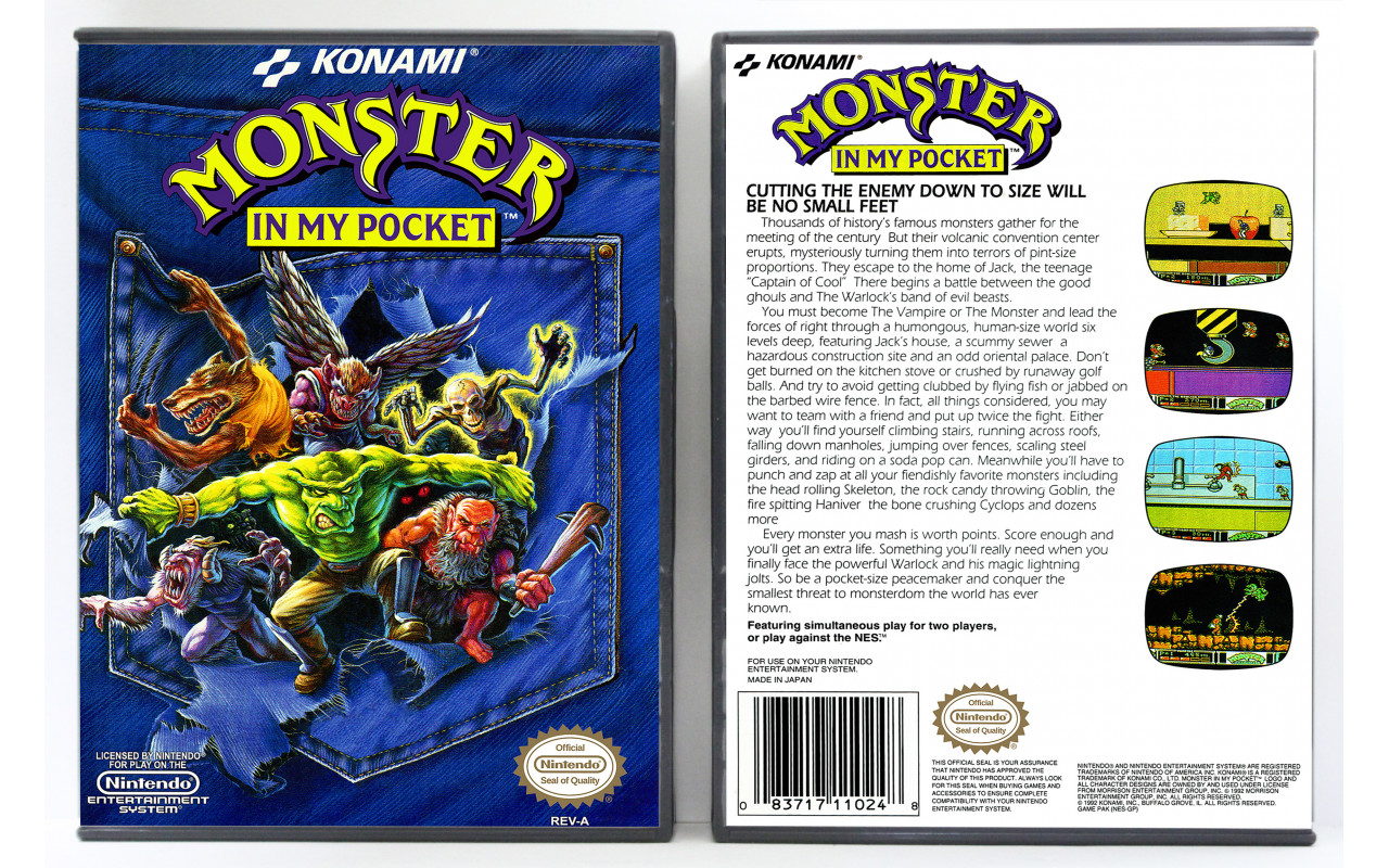 Gaming Relics - Nintendo NES - Monster In My Pocket