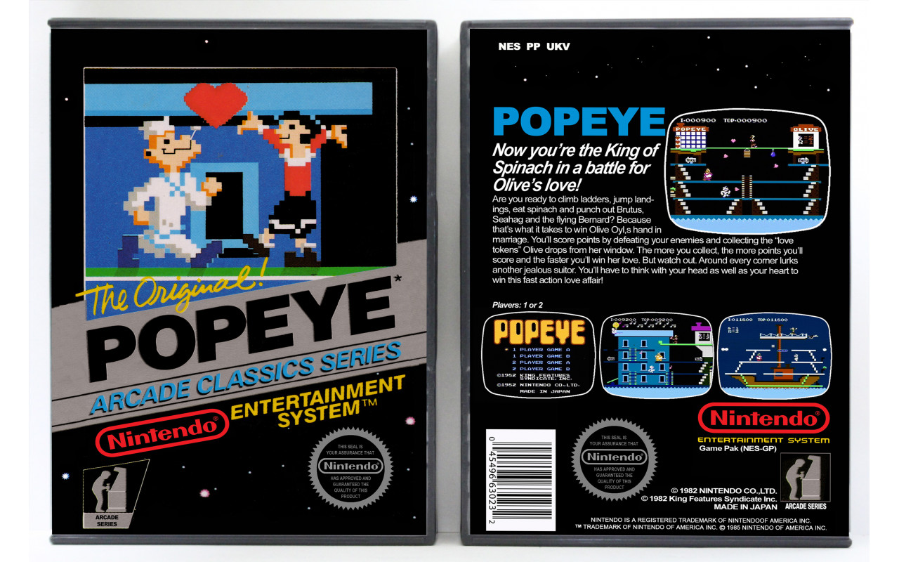 Gaming Relics - Nintendo NES - Popeye