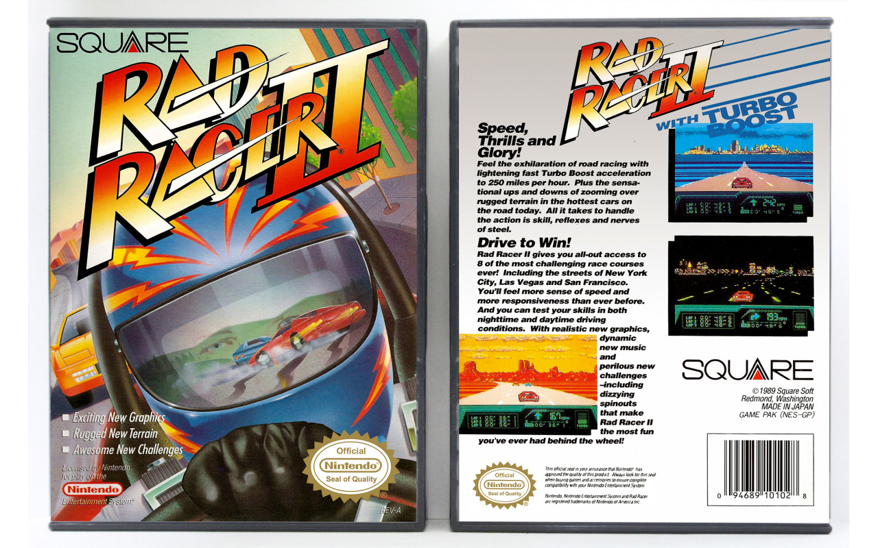 Gaming Relics - Nintendo NES - Rad Racer II